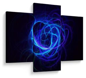 Tabloul cu ghem albastru abstract (90x60 cm)