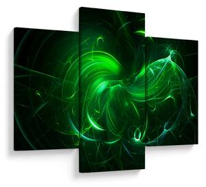 Tablou - abstracție verde (90x60 cm)