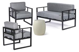 Set mobilier de grădină gri din aluminiu pentru 4 persoane – Bonami Essentials