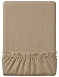 Cearsaf Jersey EXCLUSIVE cu elastic 90x200 cm bej