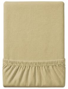 Cearsaf Jersey EXCLUSIVE cu elastic 90x200 cm crem