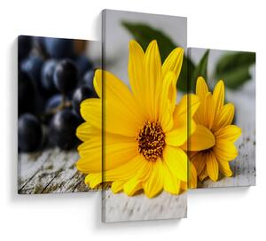Tablou cu flori galbene (90x60 cm)