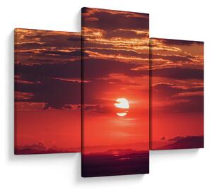 Tablou cu soarele colorat (90x60 cm)