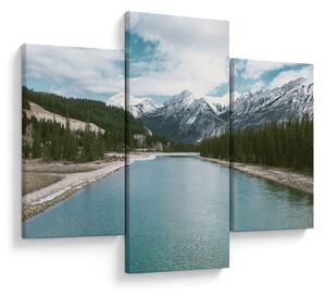 Tablou cu peisaj montan (90x60 cm)