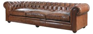 Canapea sufragerie din piele naturala ✔ model GYMA D | Dimensiuni: 192 x 100 x 71 cm