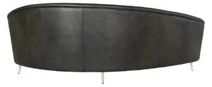 Canapea gri din piele sau stofa ✔ model YAN A | Dimensiuni: 230 x 133 x 83 cm