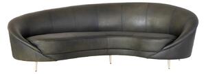 Canapea gri din piele sau stofa ✔ model YAN A | Dimensiuni: 230 x 133 x 83 cm