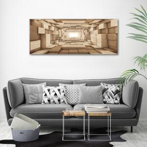 Imprimare tablou canvas tunel de lemn