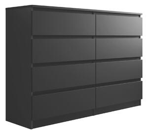 Comodă Comfivo Structor III, Negru, PAL laminat, 100x138x40cm, 61 kg