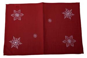 Suport pentru farfurii din material textil 33x48 cm cu model de Crăciun Crystalline – Dakls
