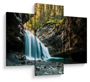 Tablou cu cascada de pădure (90x60 cm)
