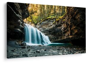 Tablou cu cascada de pădure (90x60 cm)