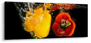 Tablou - ardei în apă (120x50 cm)