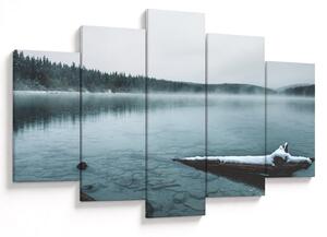 Tablou - lacul nordic înghețat (150x105 cm)