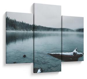 Tablou - lacul nordic înghețat (90x60 cm)