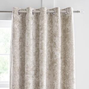 Draperii bej 2 buc. 168x137 cm Crushed Velvet – Catherine Lansfield