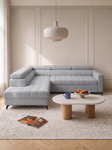 Colțar extensibil Nardo L stânga - chenille gri deschis Vibe 85