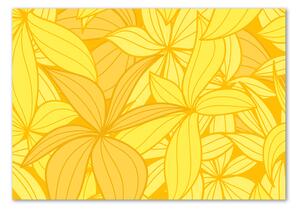Imagine de sticlă Flori galbene de fundal