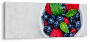Tablou - bol cu fructe de pădure (120x50 cm)