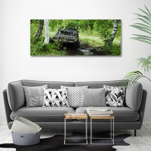 Tablou canvas Jeep în pădure