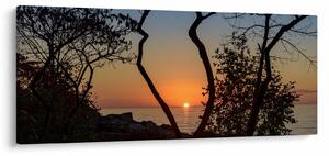 Tablou cu apus de soare (120x50 cm)