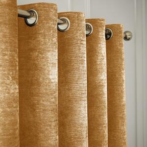 Draperii galbene termoizolante 2 buc. din janilie 168x229 cm Selene Luxury Chenille – Hyperion