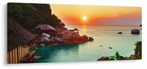 Tablou cu plaja frumoasă (120x50 cm)