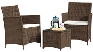 Set de mobilier din ratan Avenberg Veneto,maro/bej