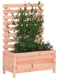 Jardinieră grădină cu raft, 79x39,5x114 cm, lemn masiv douglas