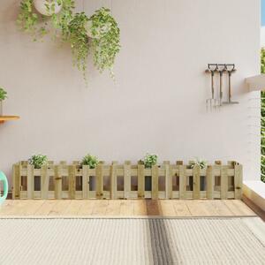 Pat înălțat grădină design gard 200x30x30 cm lemn impregnat pin