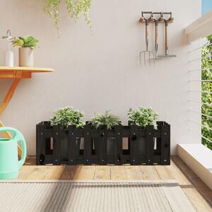Pat înălțat grădină design gard 100x30x30 cm lemn de pin tratat