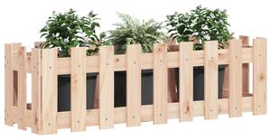 Pat înălțat grădină design gard 100x30x30 cm lemn de pin tratat
