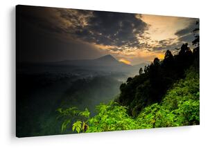 Tablou - peisaj montan verde (90x60 cm)