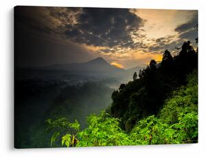 Tablou - peisaj montan verde (70x50 cm)