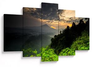 Tablou - peisaj montan verde (150x105 cm)
