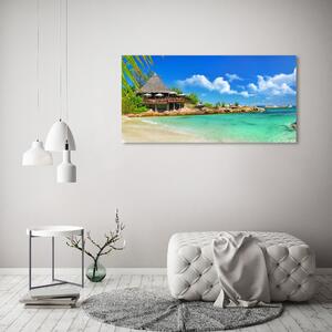 Tablou pe pânză plaja Seychelles
