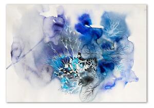Fotografie imprimată pe sticlă flori abstracte