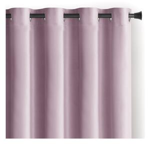 Draperie roz-deschis dimout (semi-opacă) din catifea 140x245 cm Eyelets – Restilo