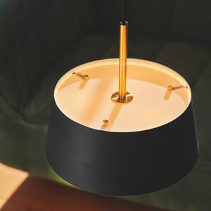 Nordlux Clasi 30 lampă suspendată pe negru cu difuzoare, reglabil, Negru, Camera de zi / sufragerie, Metal
