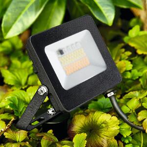 Heitronic Reflector LED pentru exterior Kingston cu țepușă de sol, RGBW, Negru, Metal