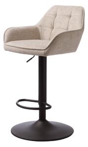 Scaun de bar pivotant Nolan bej, matlasat
