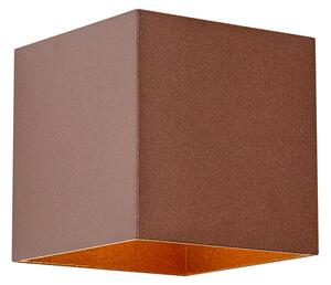 Lampă de perete de exterior maro rugină, cu LED, cu 2 lumini, IP65, solară - Charlene