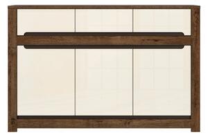 Comoda RUSO KOM3D3S, nuc/bej, PAL, 149x46x99 cm