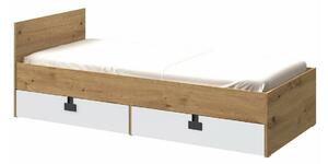 Pat Florevi 106Single, Maro deschis, 90x200, PAL laminat, Somiera patSomiera pat, 9x20x7cm