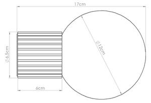 Aplică pentru baie Sollux SL.1732 HALO 1xG9/8W/230V IP44 maro
