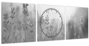 Tablou - Lavanda (cu ceas) (90x30 cm)