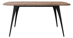 Masă Oswego 131Negru, Stejar Craft auriu, 8x9x16cm, ExtensieExtensie, PAL laminat, Metal