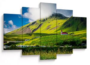 Tablou cu peisaj montan (150x105 cm)