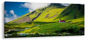 Tablou cu peisaj montan (120x50 cm)