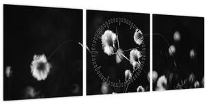 Tablou - Pajiște cu iarbă de cozonac N⁰1 (cu ceas) (90x30 cm)